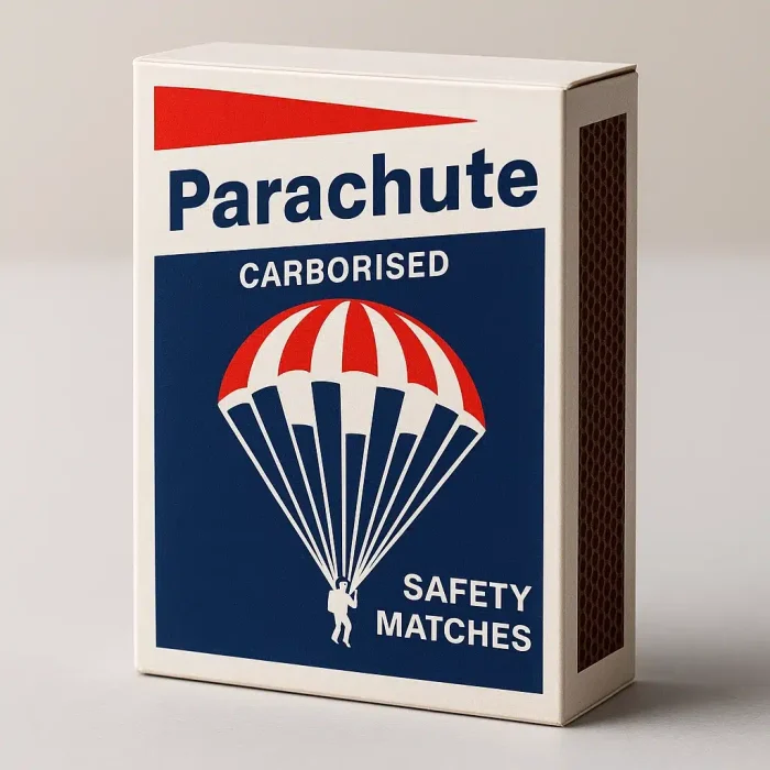 Parachute Safety Matches mockup by Moiz.Comp